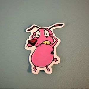 5/$10 Cartoon Network Courage the Cowardly Dog Sticker